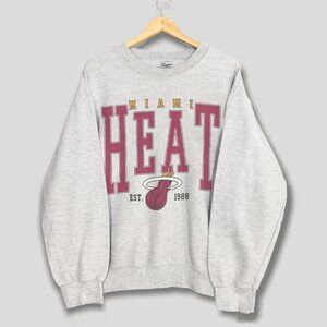 Miami Heat Basketball Sweatshirt, Retro Style NBA Miami Heat Basketball Shirt